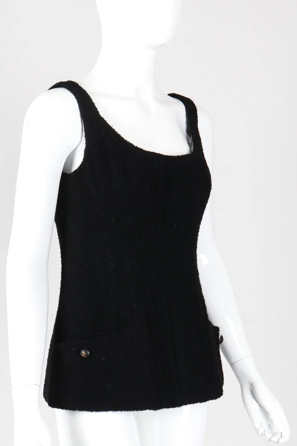 Bouclé Boned Corset Tank
