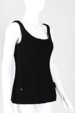 Bouclé Boned Corset Tank