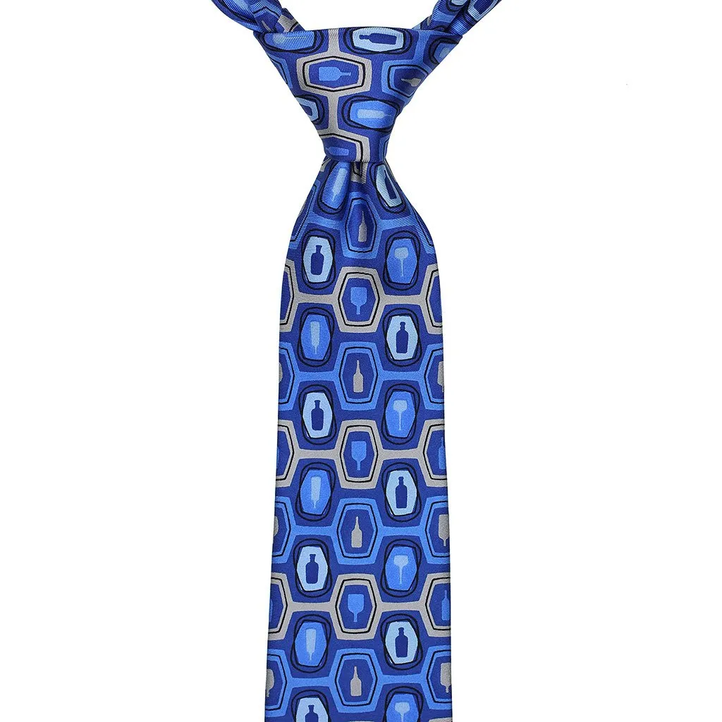 Bourbon Fest© Necktie | Royal Blue   Gray