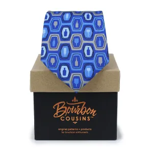Bourbon Fest© Necktie | Royal Blue   Gray