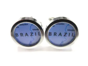 Brazil Map Cufflinks