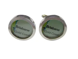Brisbane Australia Map Cufflinks
