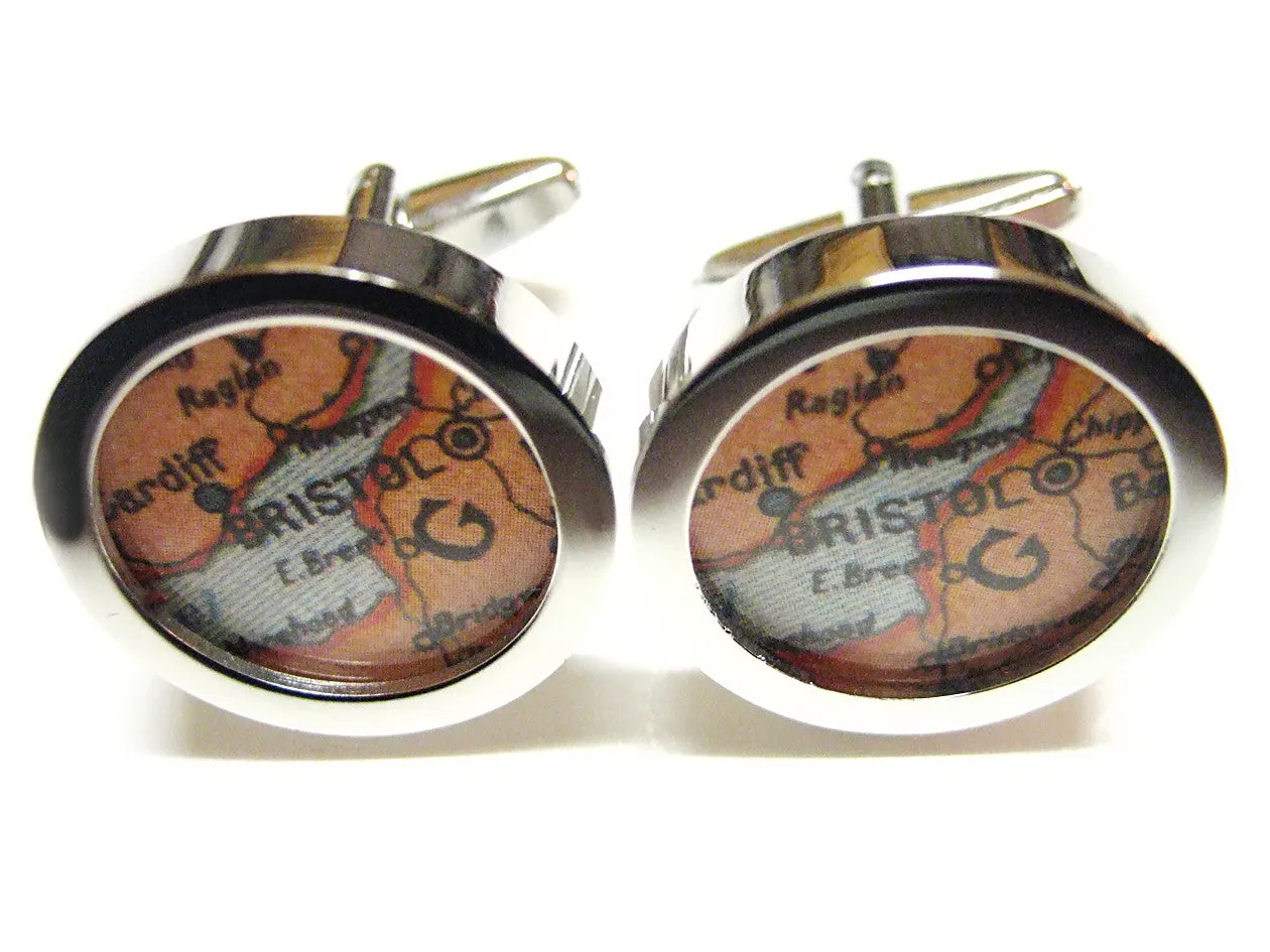 Bristol Map Cufflinks
