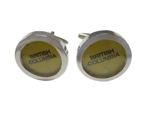 British Columbia Canada Map Cufflinks
