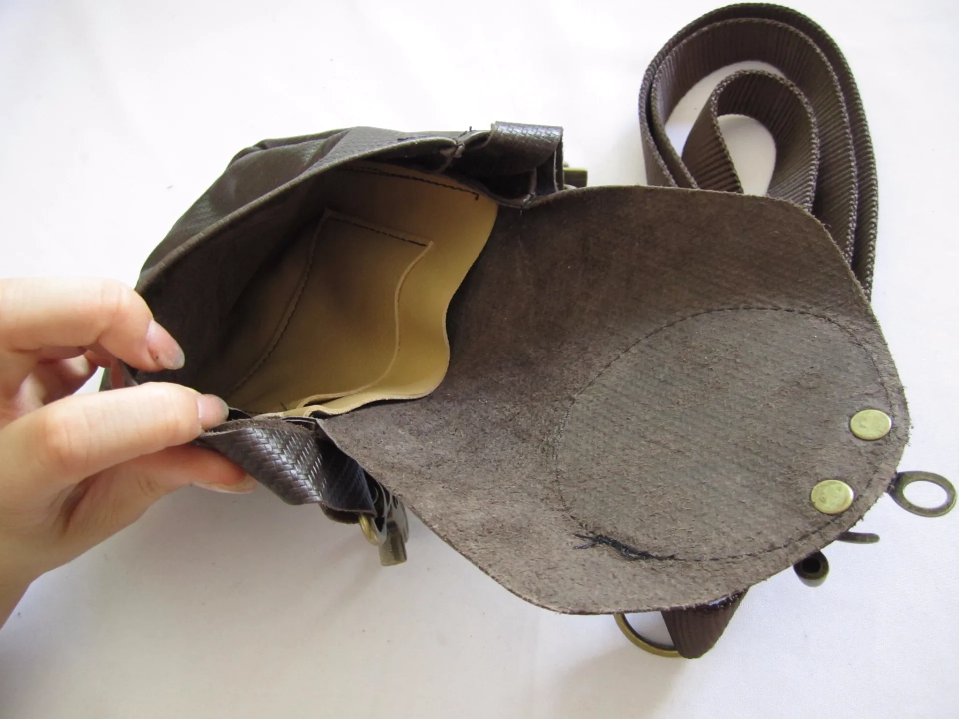 Brown Pouch with Owl
