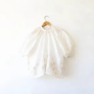Bunon Puff Blouse - Soft White