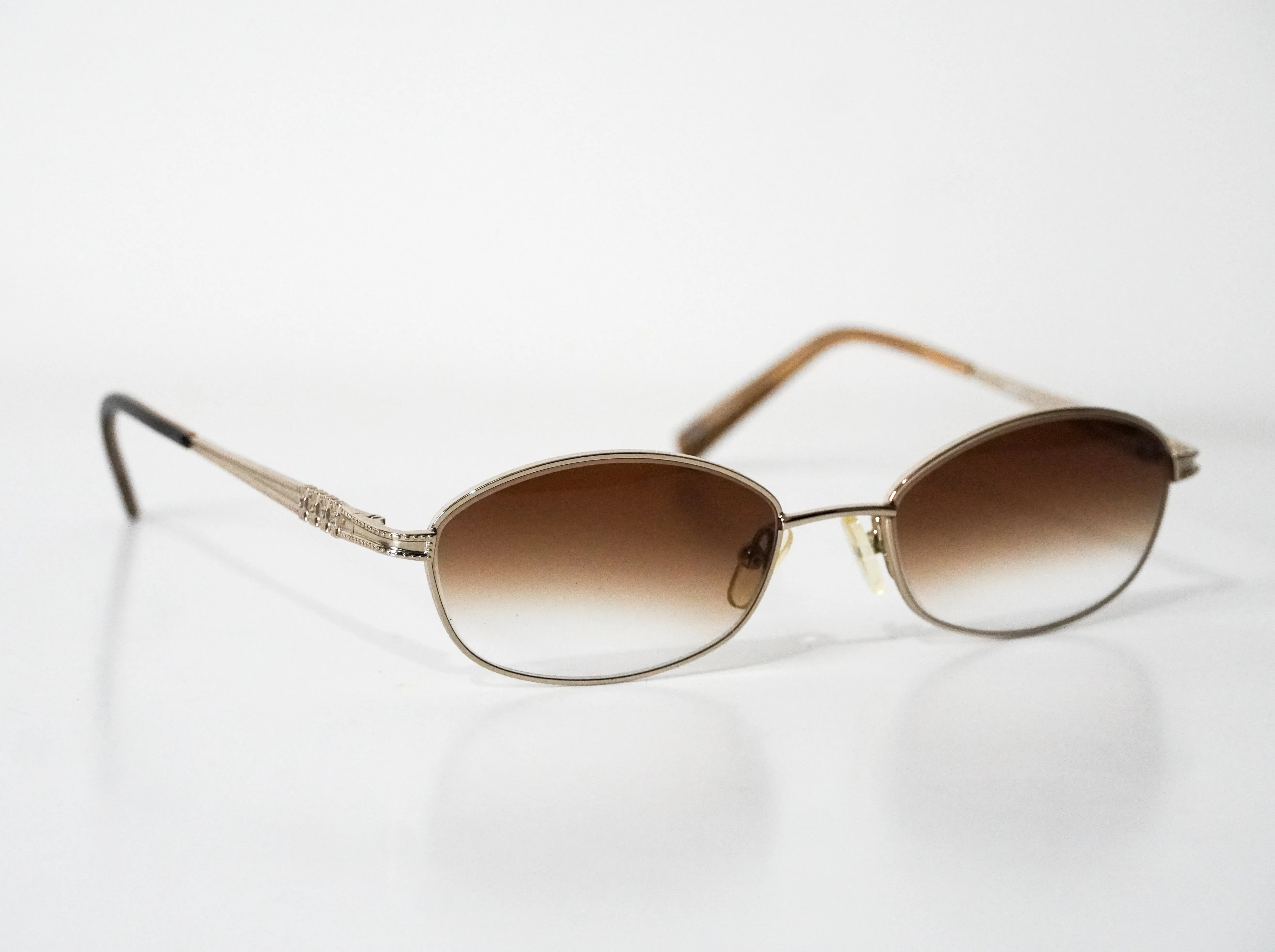 Cafr™ C422F - Gold Wires w/ Brown Transitional Lenses