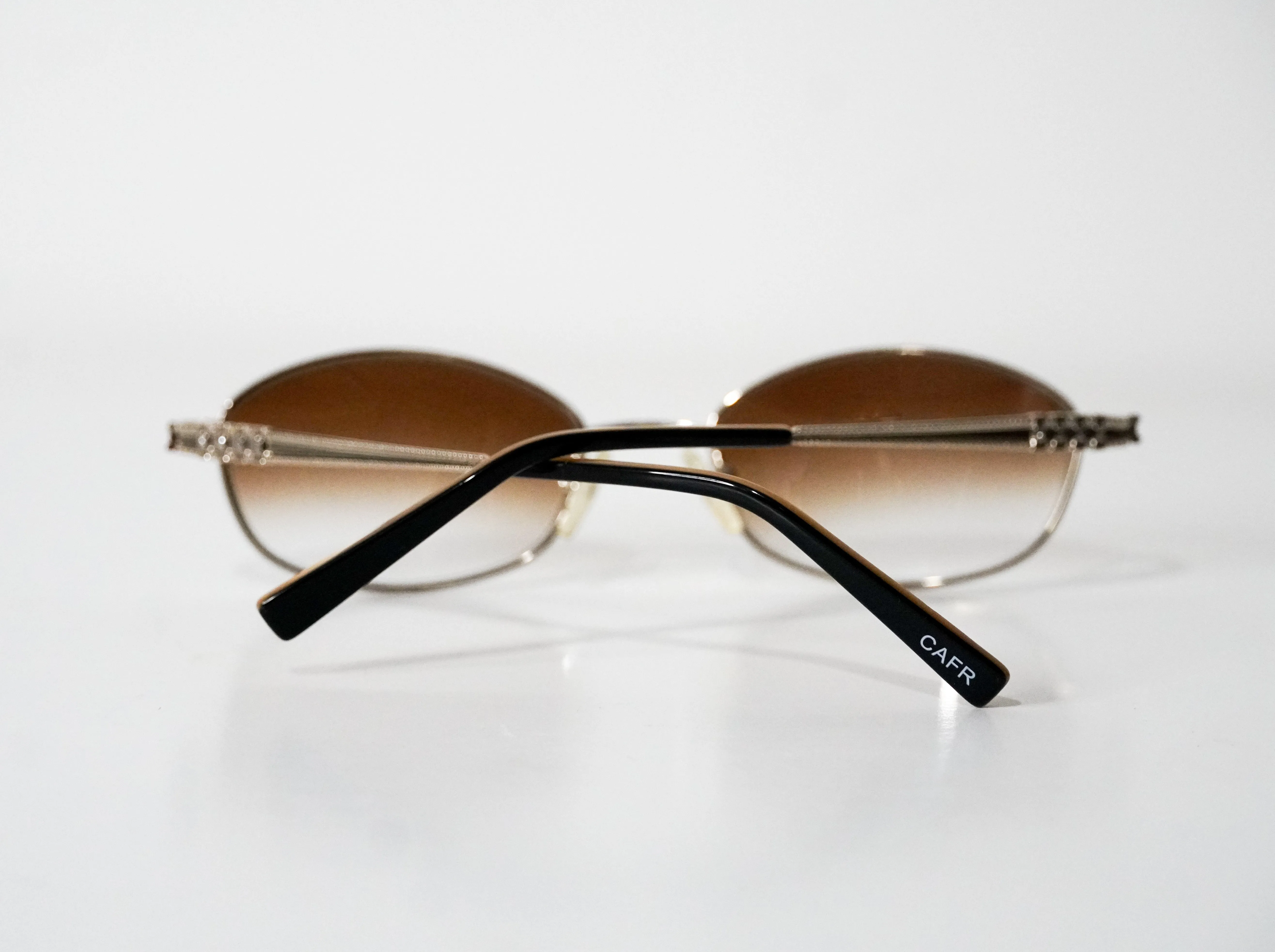 Cafr™ C422F - Gold Wires w/ Brown Transitional Lenses