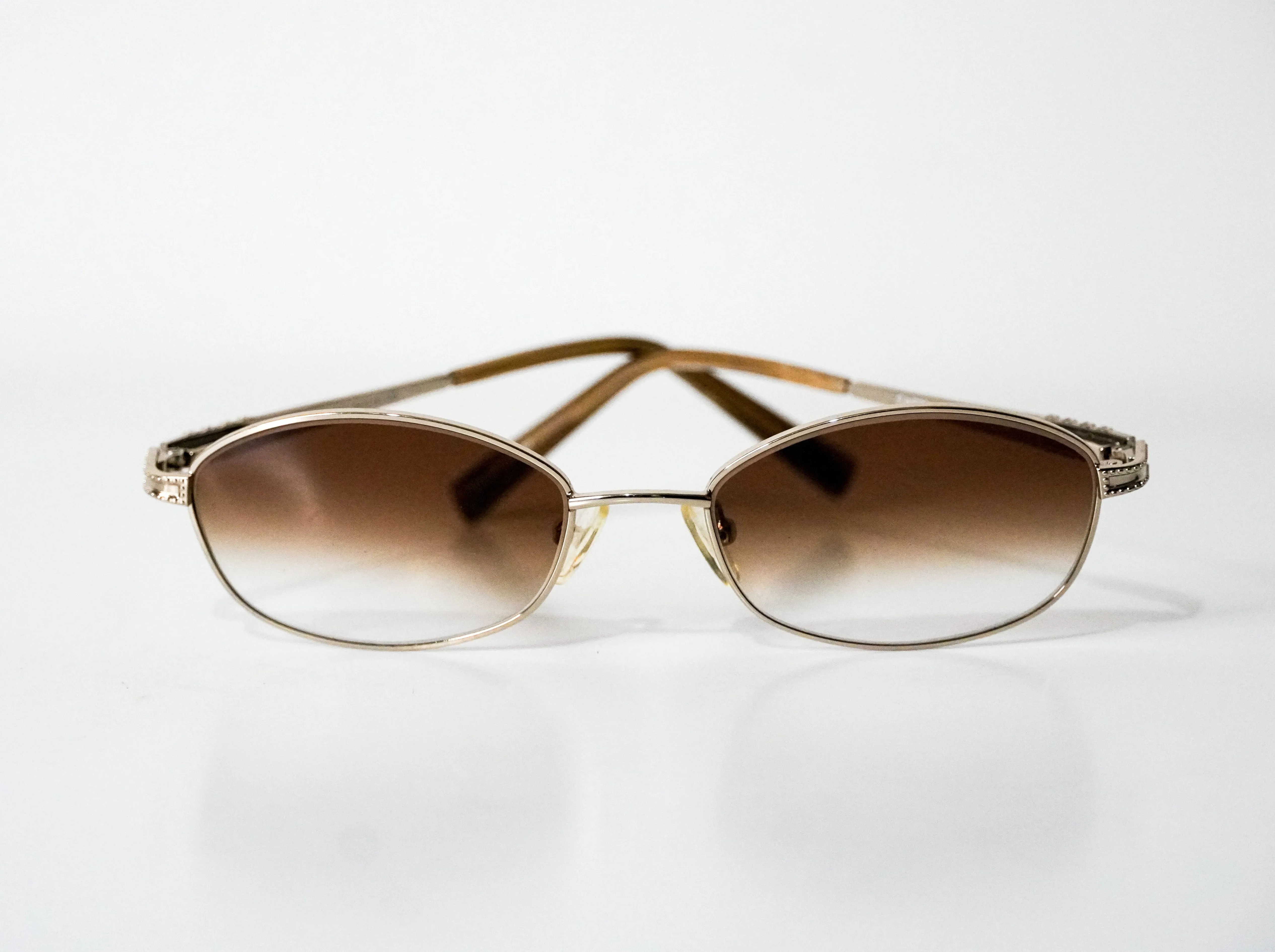 Cafr™ C422F - Gold Wires w/ Brown Transitional Lenses