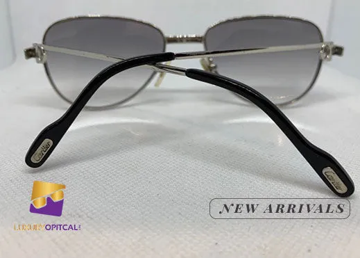 Cartier Authentic Silver Wire Frame w/ Light Purple Lenses