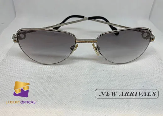 Cartier Authentic Silver Wire Frame w/ Light Purple Lenses