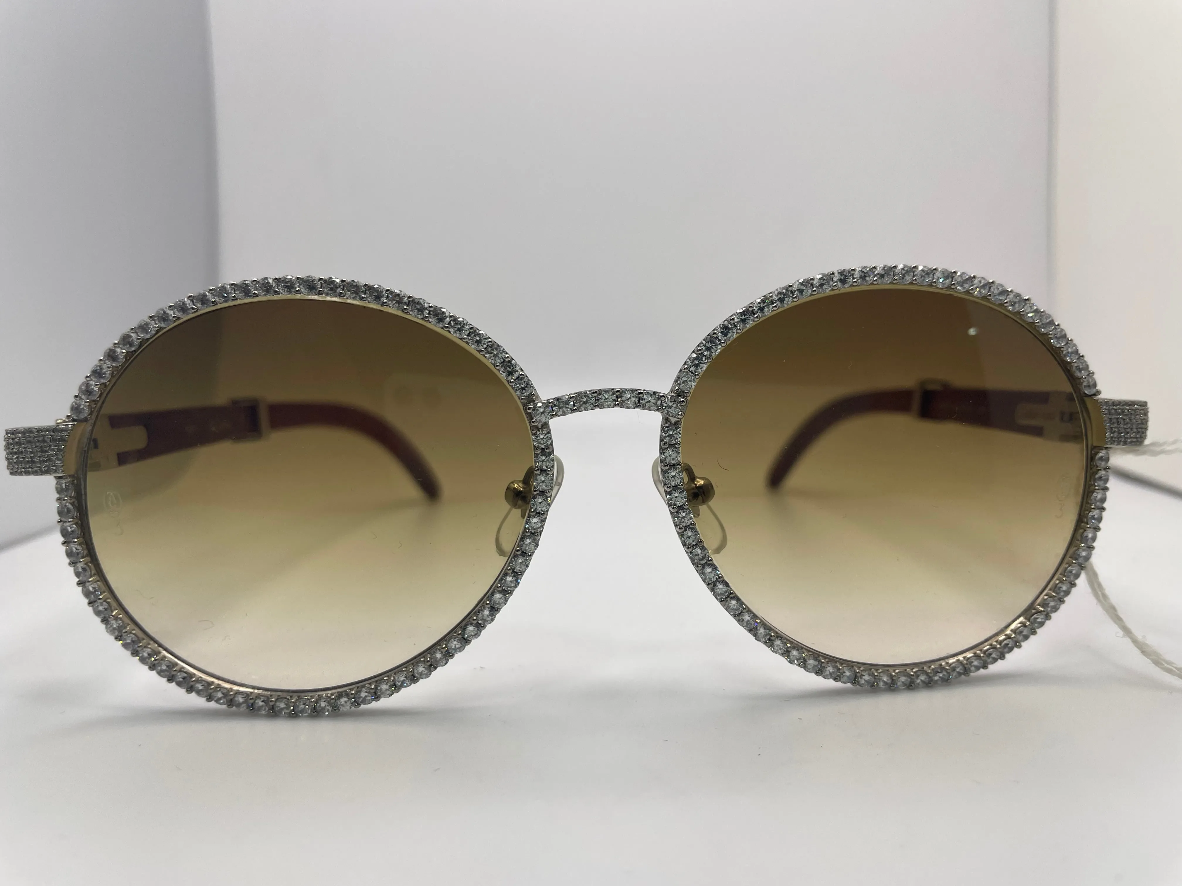 Cartier Custom - Silver Diamond Frame w/ Woods