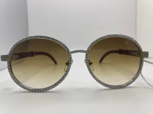Cartier Custom - Silver Diamond Frame w/ Woods