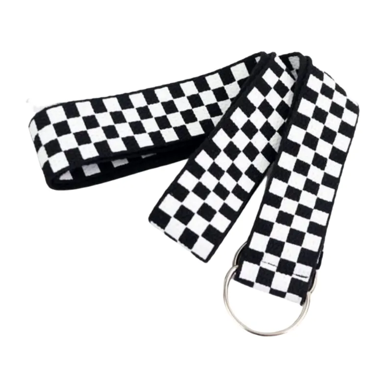 Casual Chessboard Nylon Belts