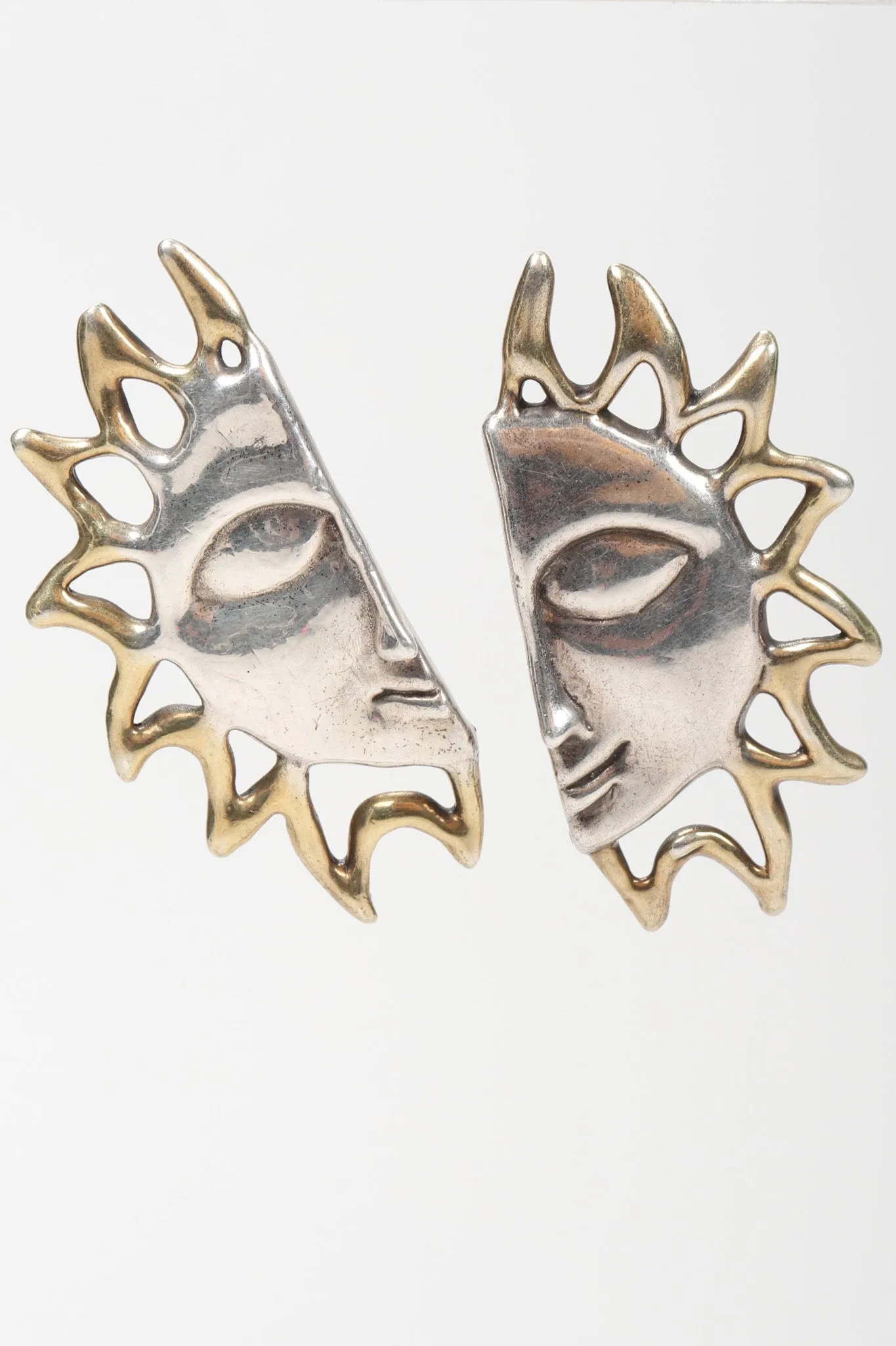 Celestial Sun Face Earrings