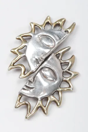 Celestial Sun Face Earrings