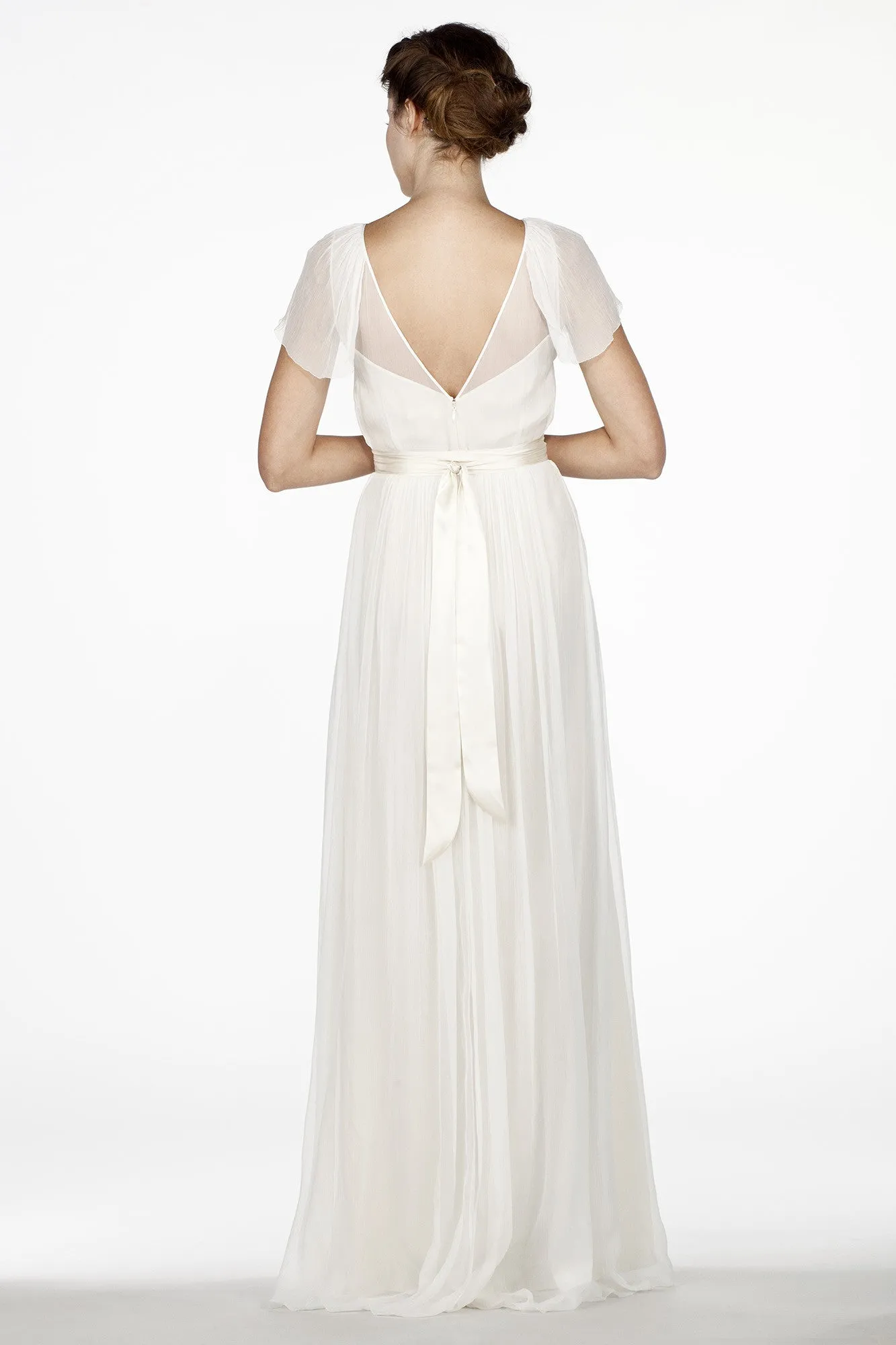 CH6300 Ethereal Wedding Dress with Flutter Sleeves