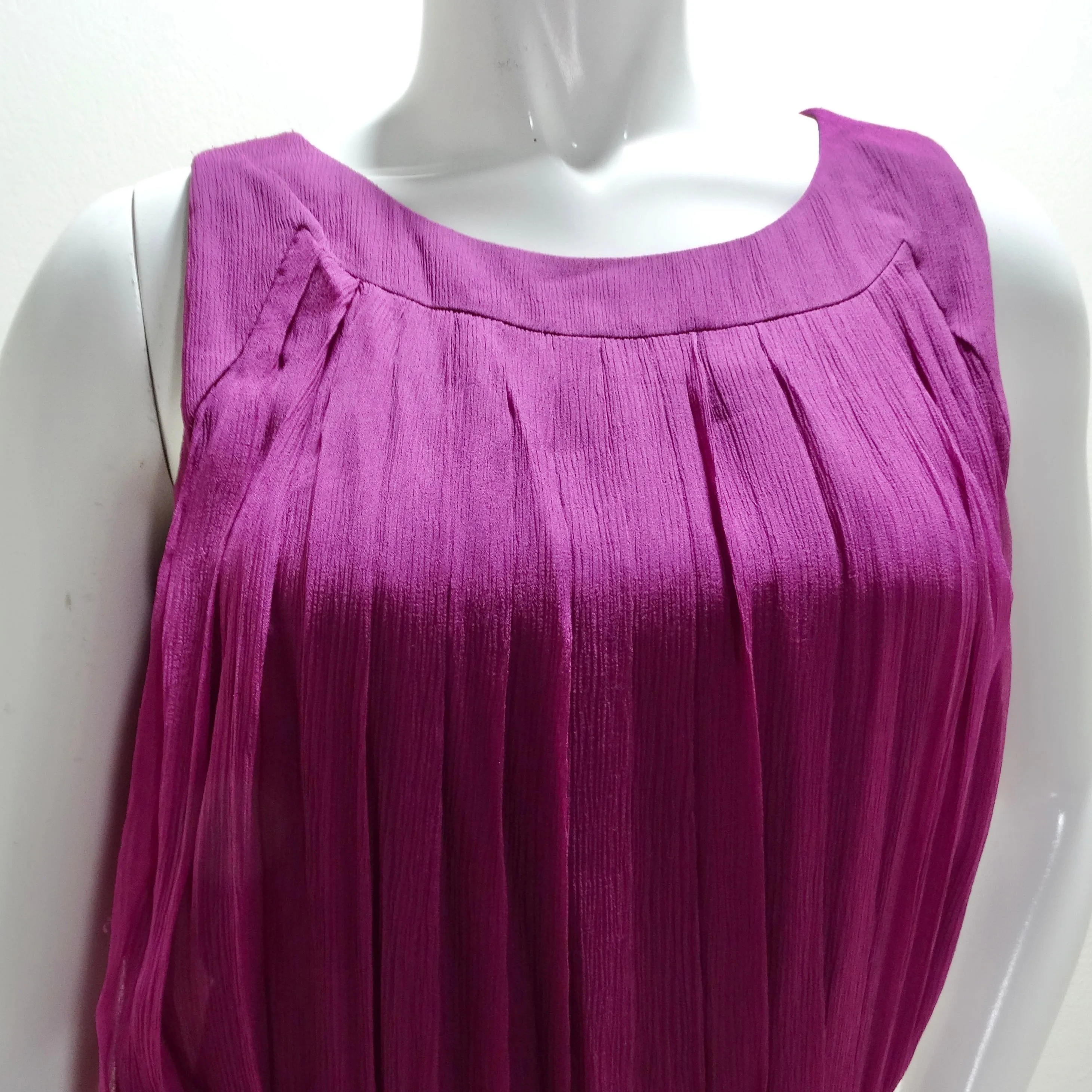 Chanel 2000 Purple Silk Dress, Pant & Belt Set