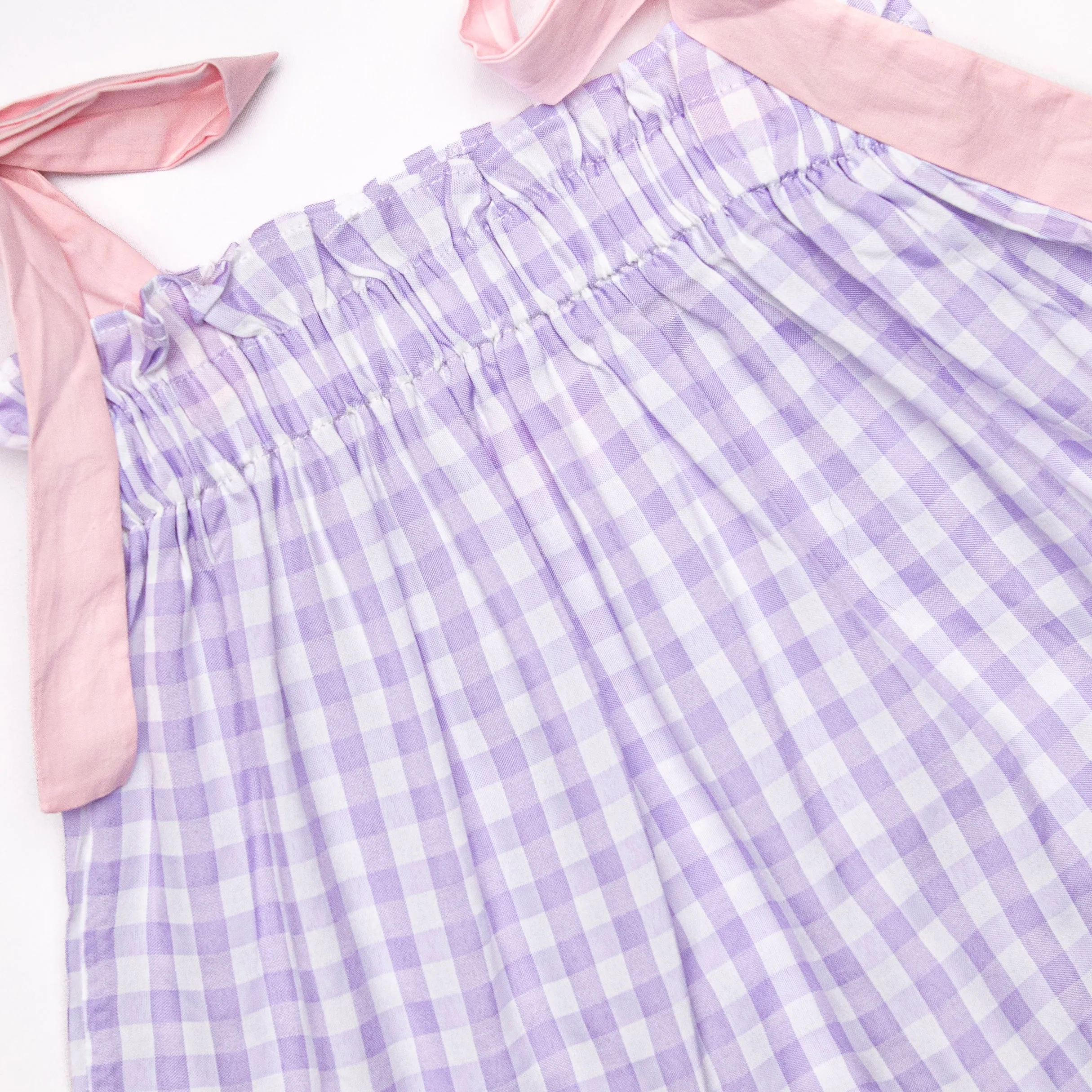 Check Yes Short Set, Purple