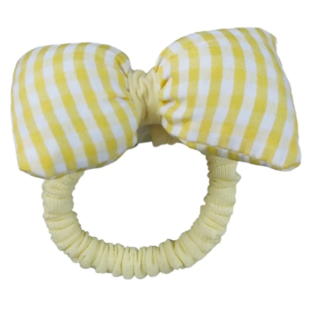 Checkered Bow Hair Ties S-0