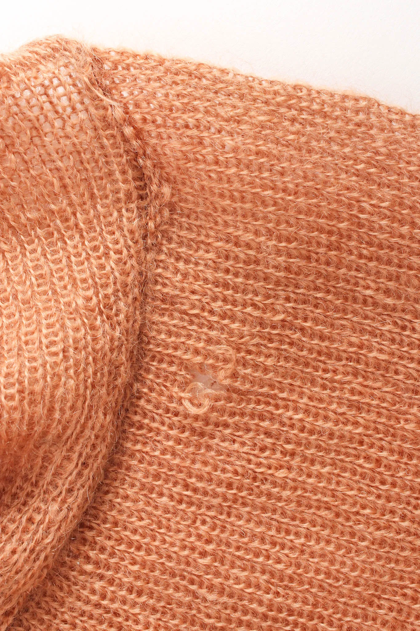 Checkered Mohair Sweater & Infinity Scarf Set