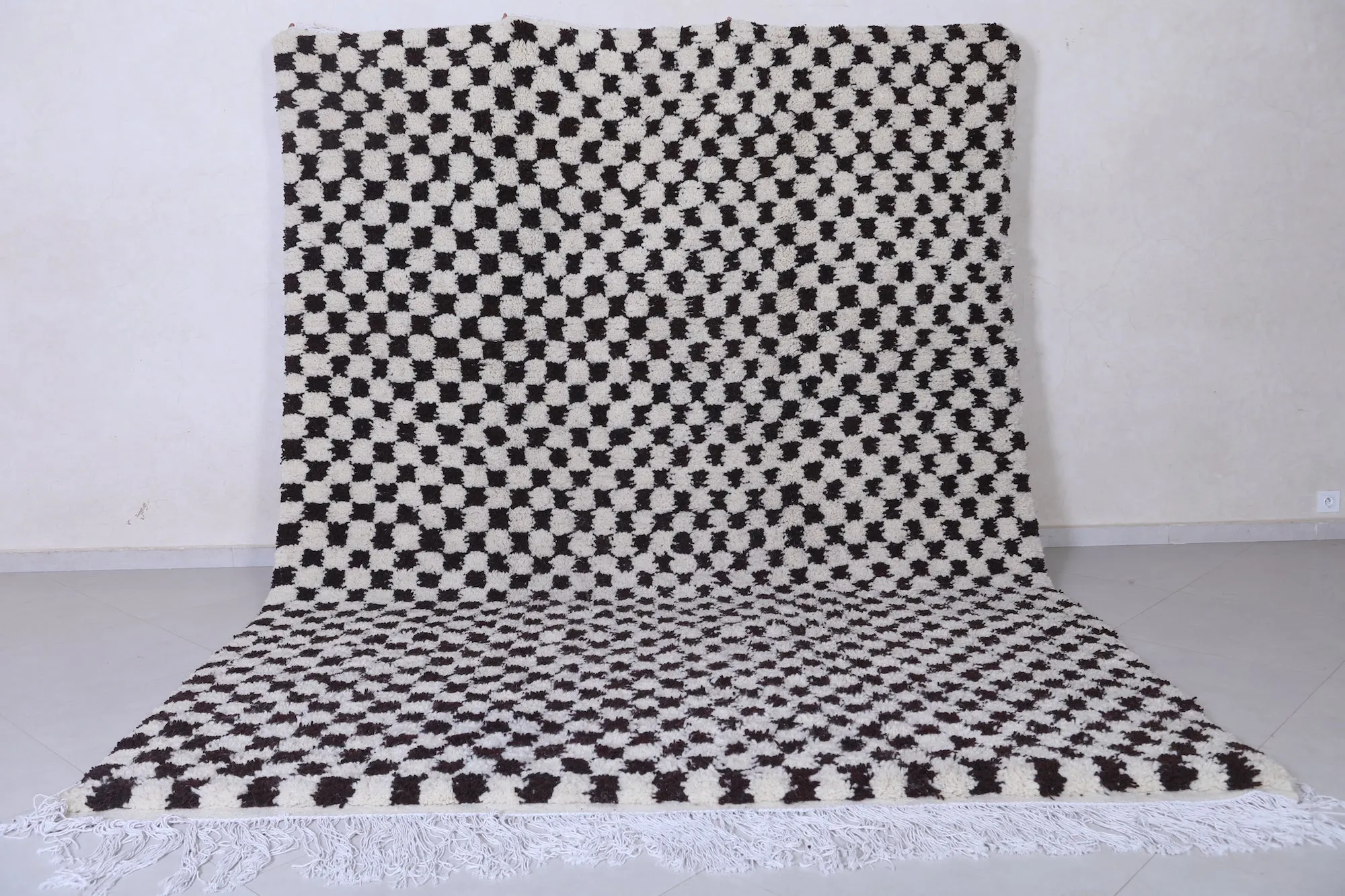 Checkered Moroccan rug - Azilal rug - Custom Rug