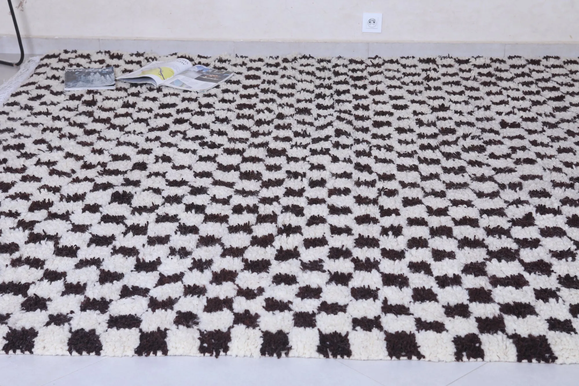 Checkered Moroccan rug - Azilal rug - Custom Rug