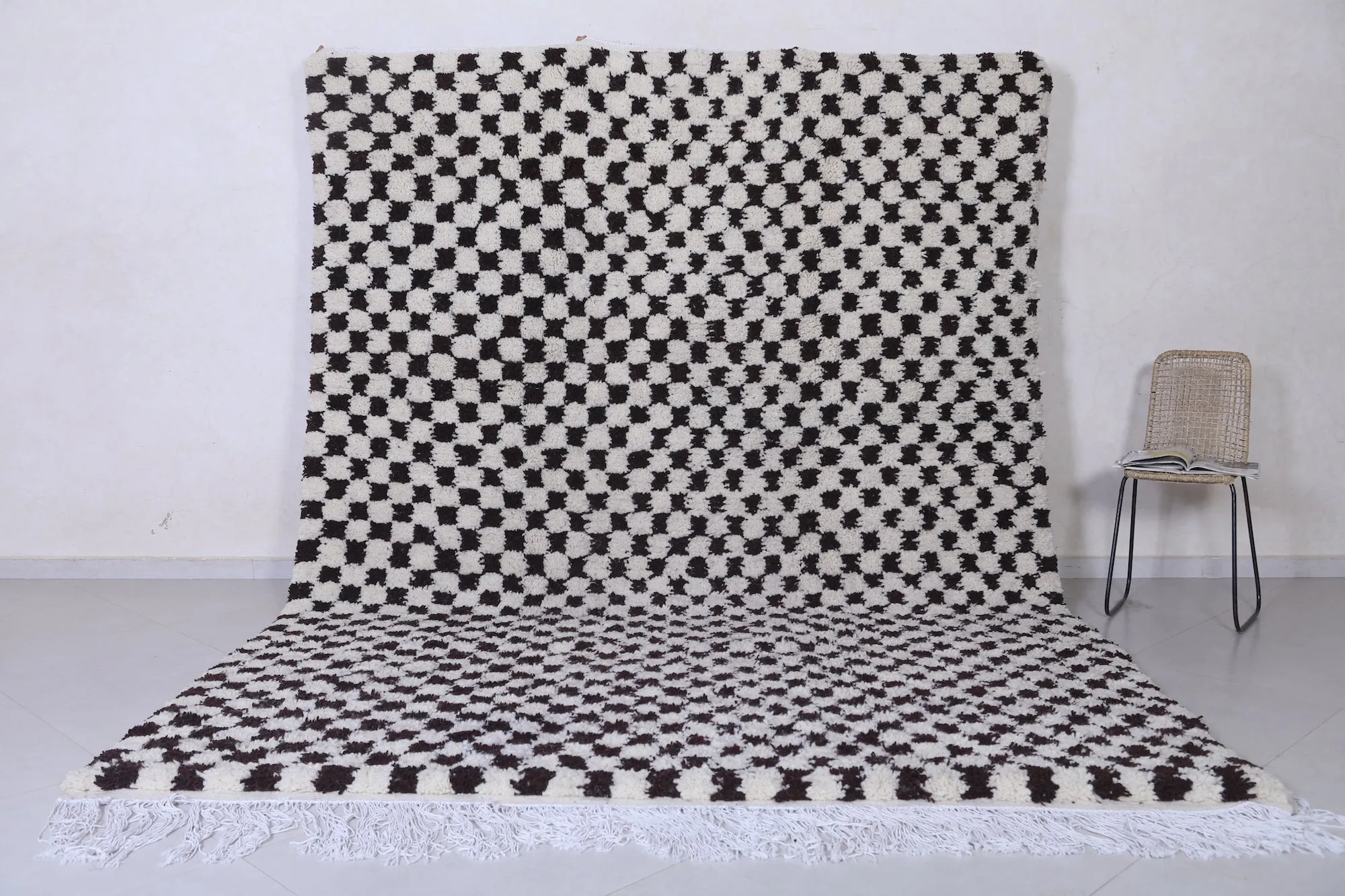 Checkered Moroccan rug - Azilal rug - Custom Rug