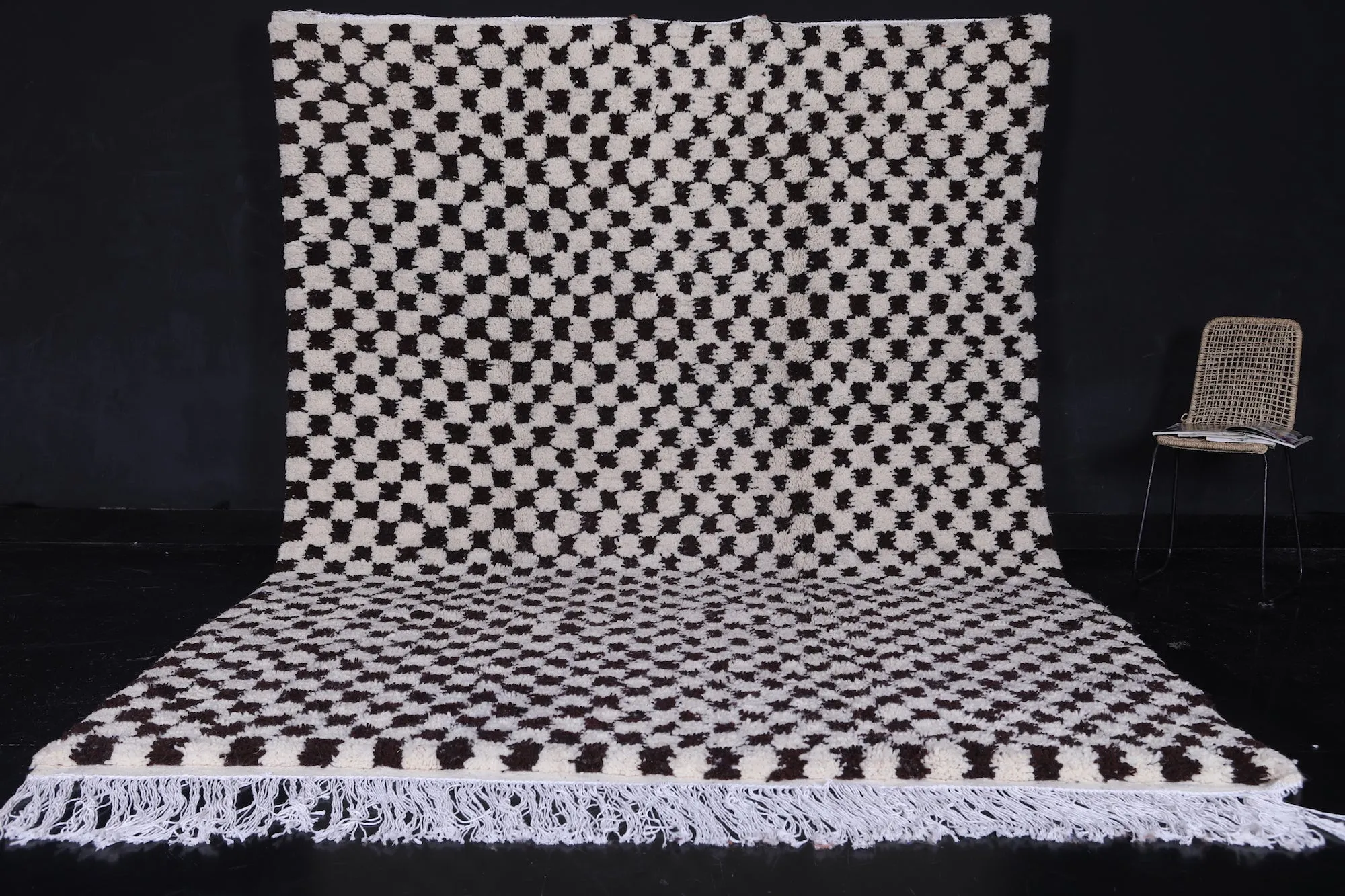 Checkered Moroccan rug - Azilal rug - Custom Rug
