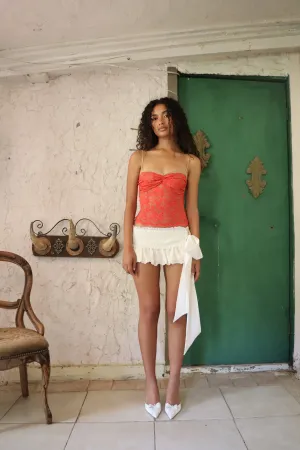 CINDY BELT - WHITE EYELET