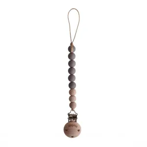 Cleo Pacifier  Clip - Ash