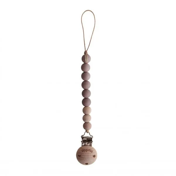 Cleo Pacifier  Clip - Cloudy Mauve