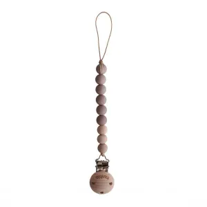 Cleo Pacifier  Clip - Cloudy Mauve