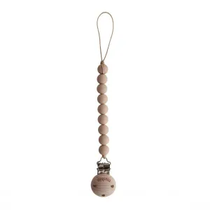 Cleo Pacifier  Clip - Pale Taupe