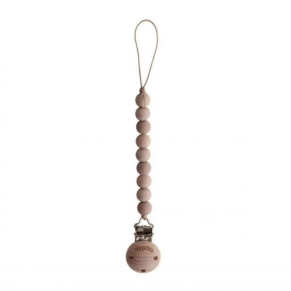Cleo Pacifier  Clip - Wood