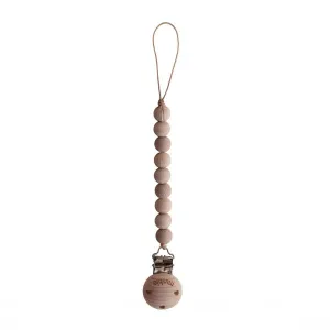 Cleo Pacifier  Clip - Wood