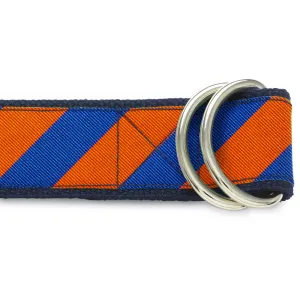 Collegiate Blue and Orange - D-Ring Belts