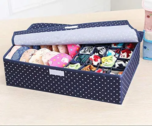 Compartment Foldable Fabric Storage Box ( 15 1)