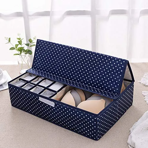 Compartment Foldable Fabric Storage Box ( 15 1)