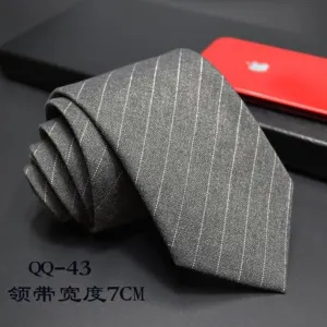 ContiNent 33 Mens Ties 6cm Classic Cotton Handmade Skinny Neck Ties for Men Striped Narrow Collar Slim Cashmere Tie Casual Plaid Tie For Man