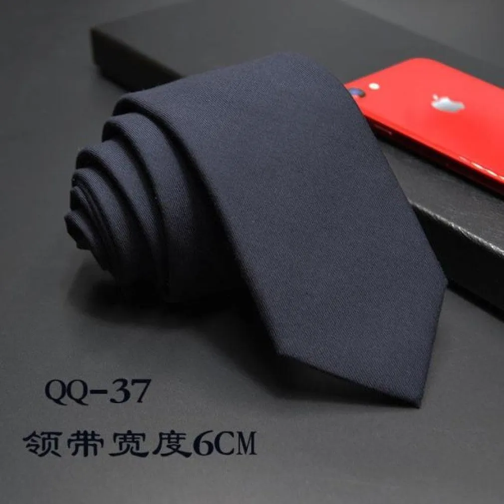 ContiNent 33 Mens Ties 6cm Classic Cotton Handmade Skinny Neck Ties for Men Striped Narrow Collar Slim Cashmere Tie Casual Plaid Tie For Man