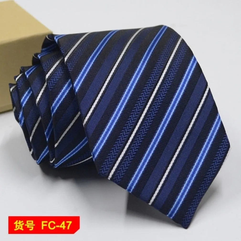 ContiNent 33 Styles Men Ties Solid Color Stripe Flower Floral 8cm Jacquard Necktie Accessories Daily Wear Cravat Wedding Party Gift