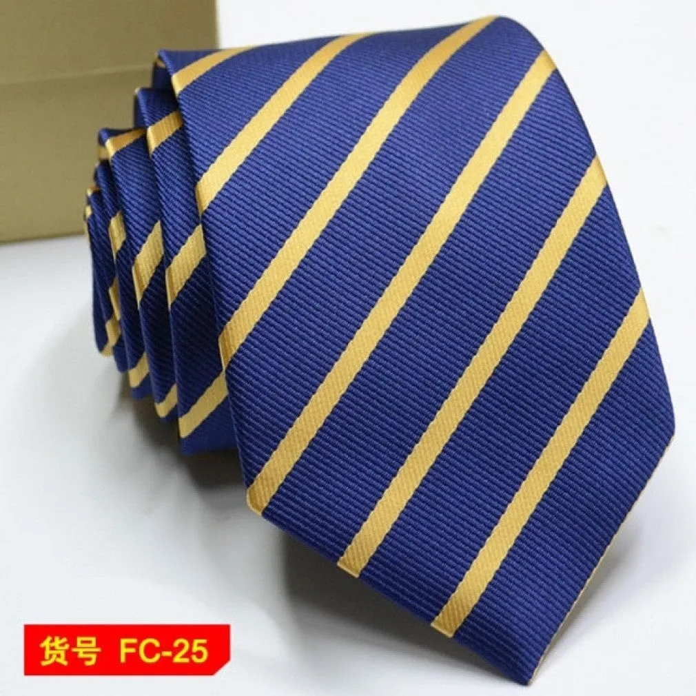 ContiNent 33 Styles Men Ties Solid Color Stripe Flower Floral 8cm Jacquard Necktie Accessories Daily Wear Cravat Wedding Party Gift