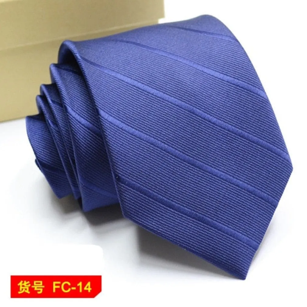 ContiNent 33 Styles Men Ties Solid Color Stripe Flower Floral 8cm Jacquard Necktie Accessories Daily Wear Cravat Wedding Party Gift