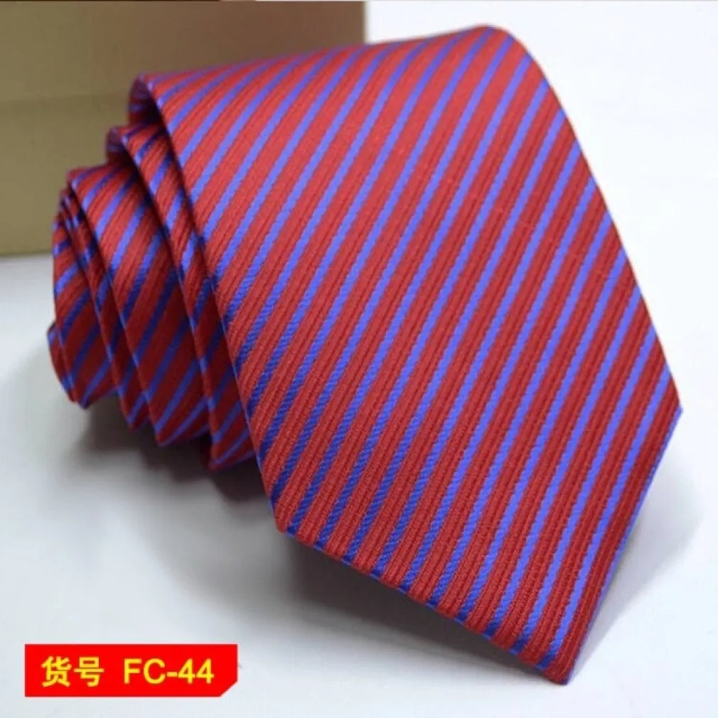ContiNent 33 Styles Men Ties Solid Color Stripe Flower Floral 8cm Jacquard Necktie Accessories Daily Wear Cravat Wedding Party Gift