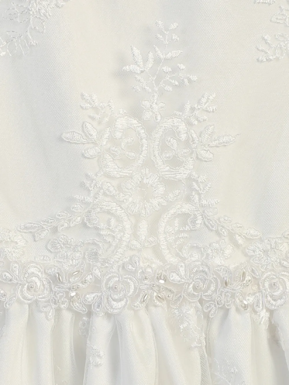 Corded Embroidery Lace First Communion Dress - SP164