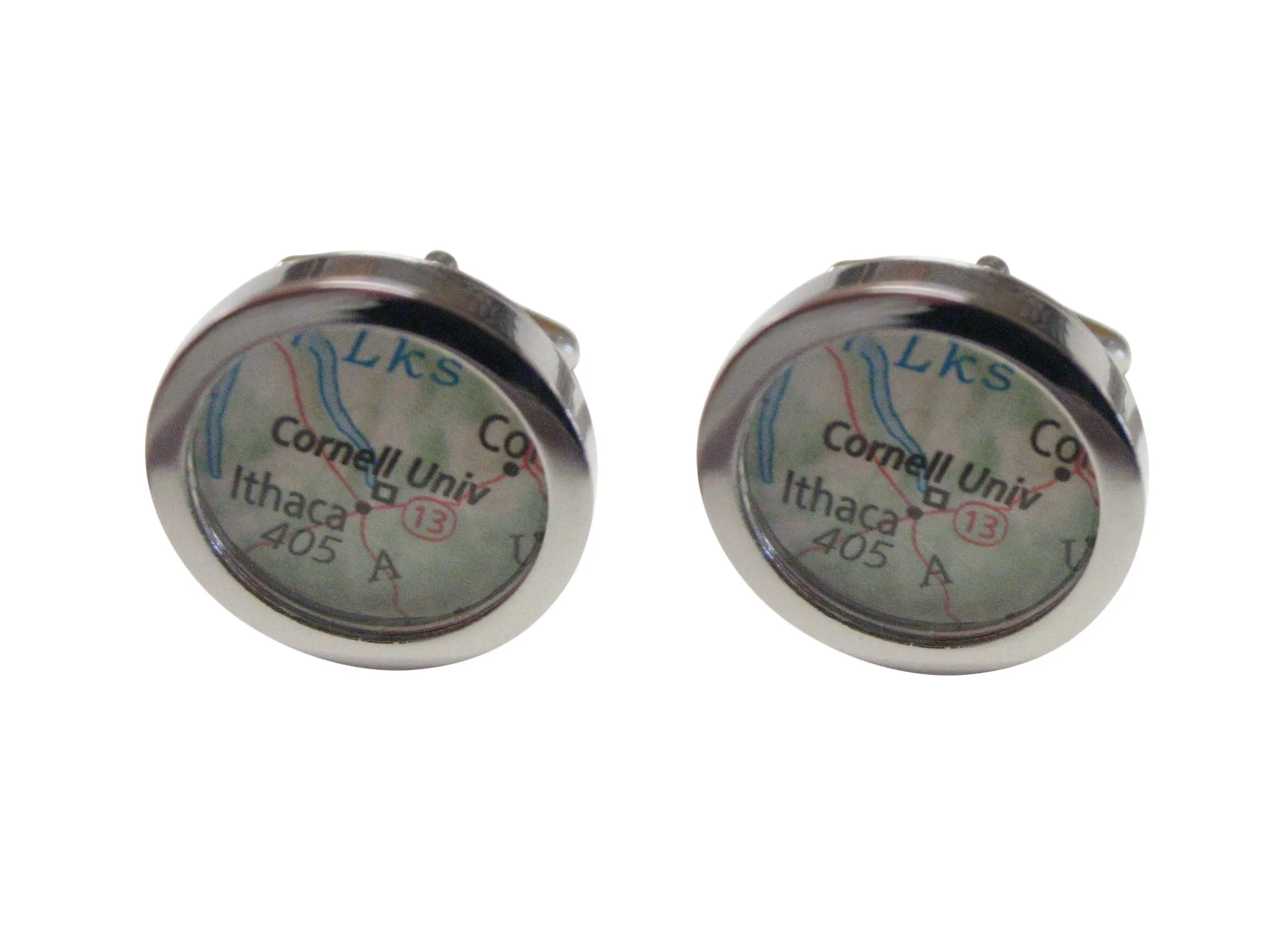 Cornell University Map Cufflinks