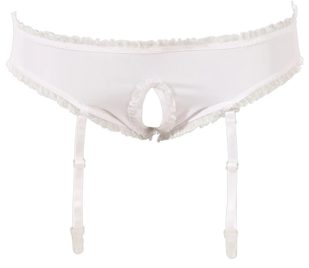 Cottelli Collection Schoolgirl Costume With Mini Skirt, Tie, Crotchless Panties & Colourful Checkered Design