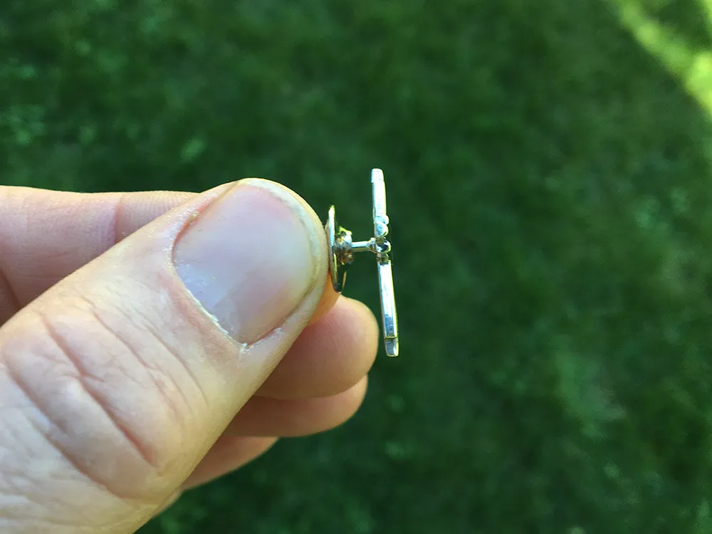 Cross Tie Tack or Cross Tie Bar / Tie Clip Sterling Silver