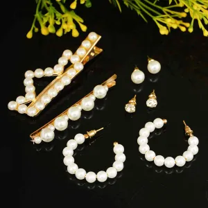 Crown Pearl Jewel & Hair Set